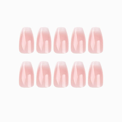 Wearable nails press on nails manicure short patch gradient 24pcs