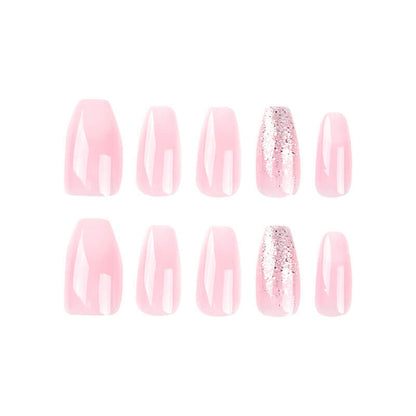 Manicure nails patches wearable nail glitter fake nail finished nails