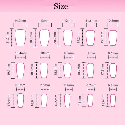 Nail patch press on nails manicure wear nails diamond sparking 30pcs