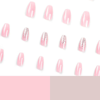 Manicure nails patches wearable nail glitter fake nail finished nails