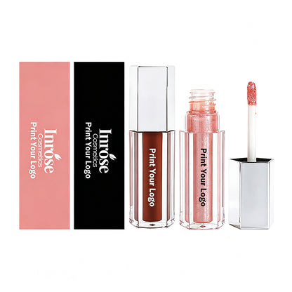 40 Color Lip Gloss Nude Shimmer Lip Tint Long Lasting Silver Tube Popular