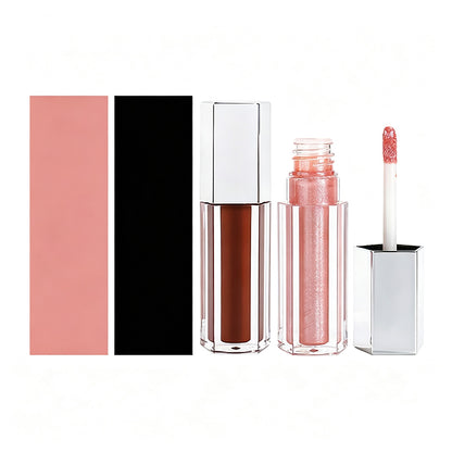 40 Color Lip Gloss Nude Shimmer Lip Tint Long Lasting Silver Tube Popular