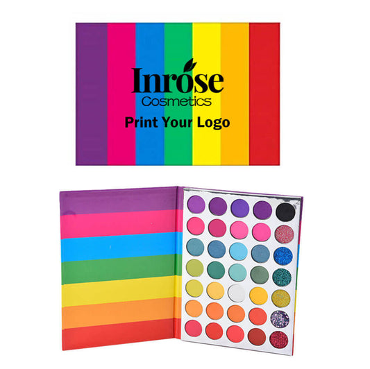 35 color eyeshadow palette rainbow colorful high pigmented