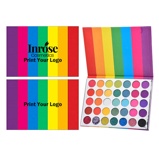35 color rainbow eyeshadow palette colorful high pigmented waterproof