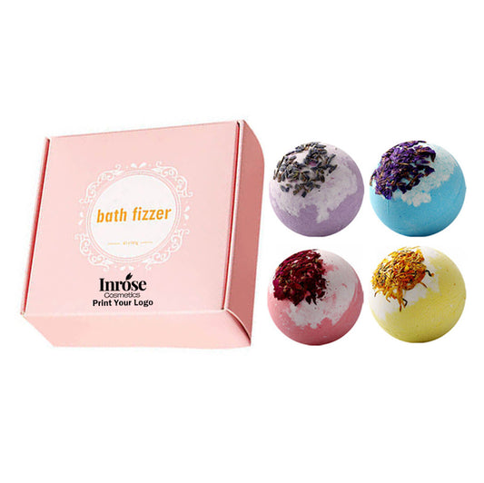 Handmade bath ball flower shampoo soap fizzy salt bath bomb gift box