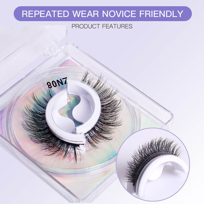 Self-adhesive eyelashes handmade false eyelash grafted lash natural