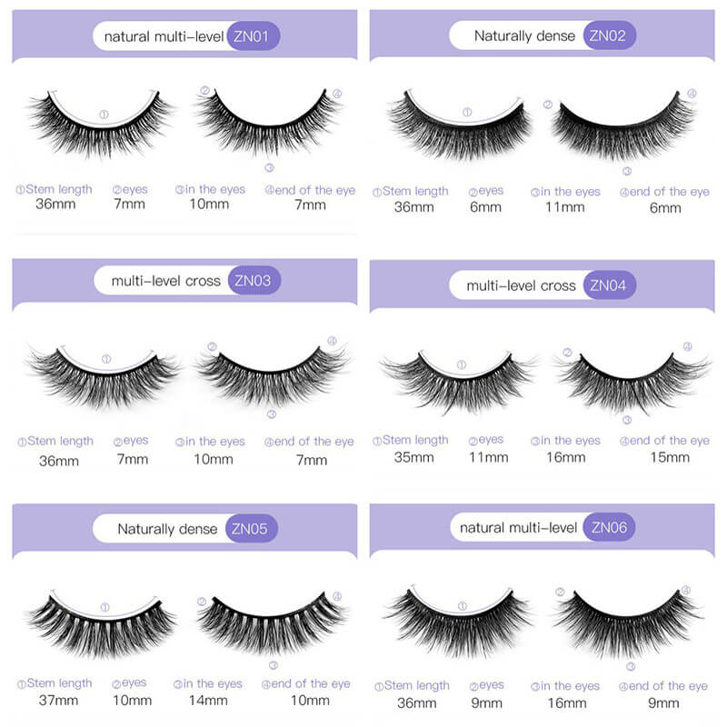 Self-adhesive eyelashes handmade false eyelash grafted lash natural