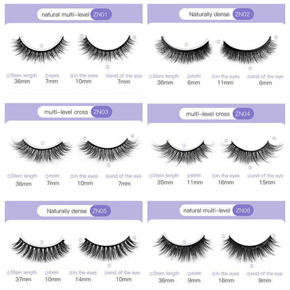 Self-adhesive eyelashes handmade false eyelash grafted lash natural