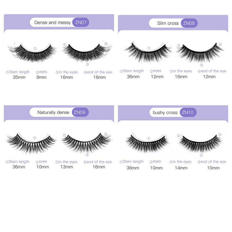 Self-adhesive eyelashes handmade false eyelash grafted lash natural
