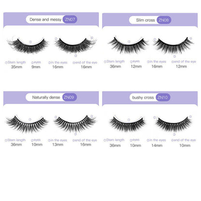 Self-adhesive eyelashes handmade false eyelash grafted lash natural
