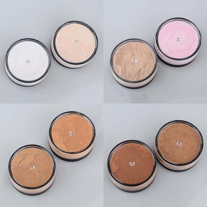 Poudre libre fixante 8 teintes, teint lumineux, contrôle du sébum, vegan 