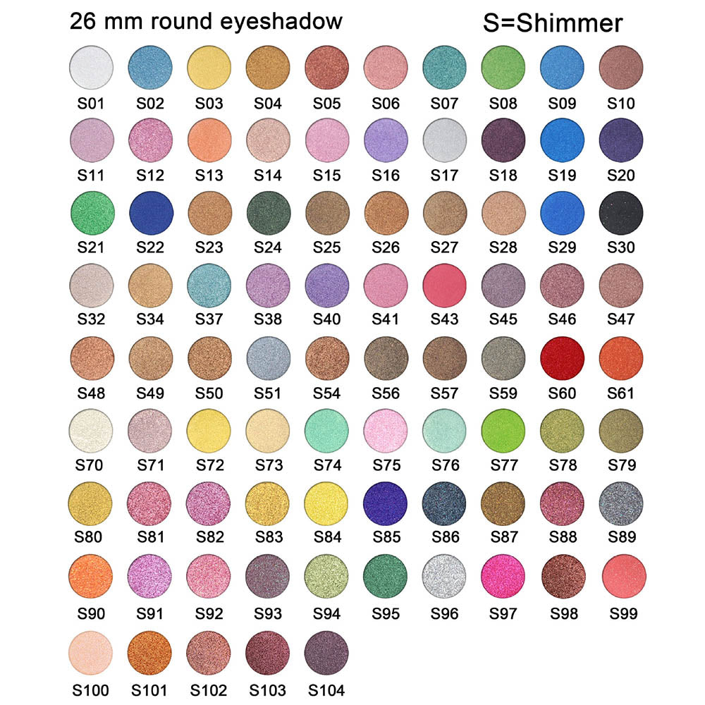 15 Color Diy Eyeshadow Palette 26mm Matte Shimmer Long Lasting Multi-Color