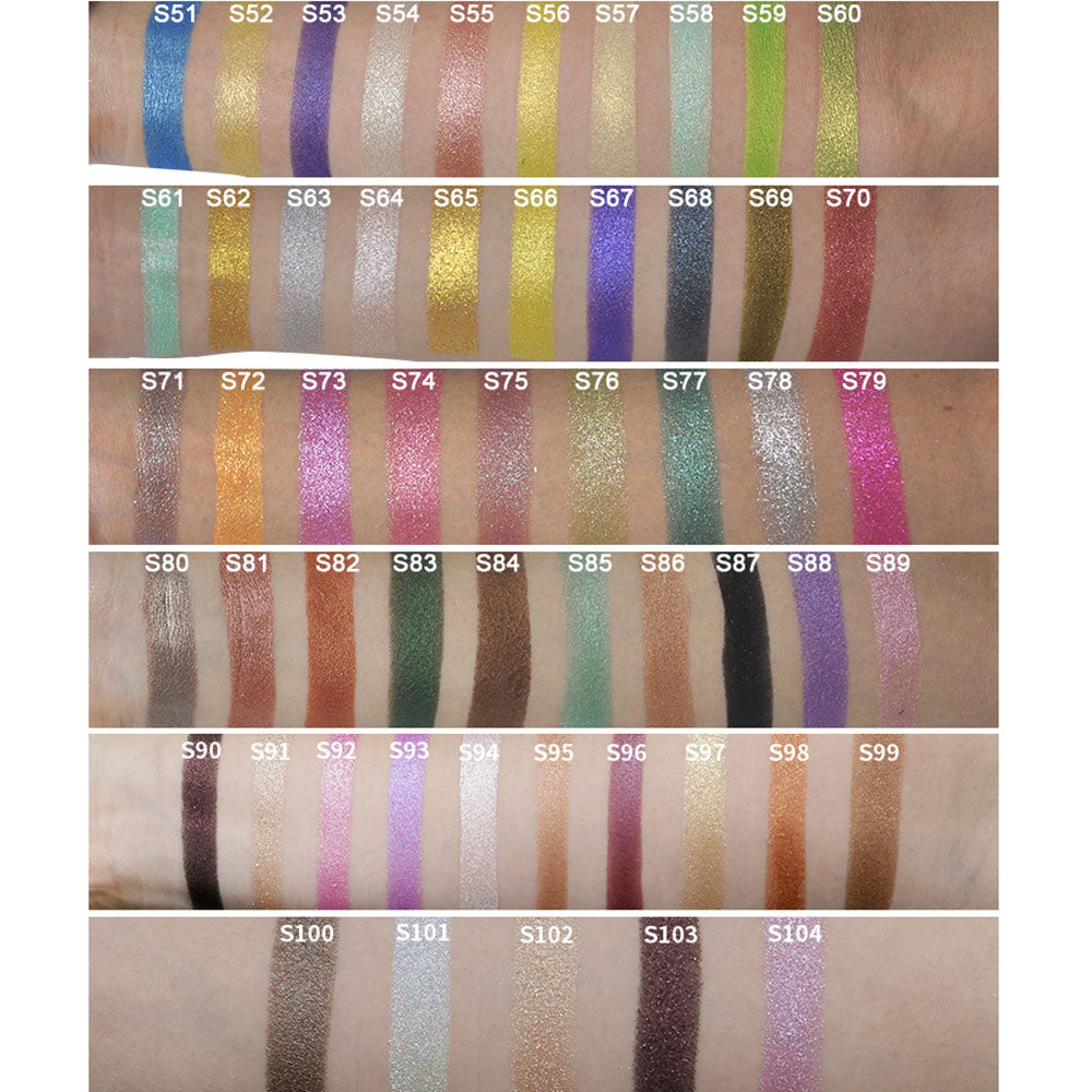 12 Color Diy Eyeshadow Palette Matte Glitter 22mm High Pigmented Waterproof