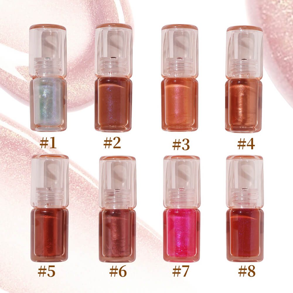 8-Color Lip Glaze Pearlescent Nourishing Moisturizing Shimmer Lip Gloss