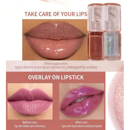 8-Color Lip Glaze Pearlescent Nourishing Moisturizing Shimmer Lip Gloss