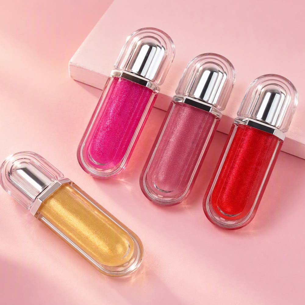 15-Color Ultra-shiny Lip Gloss Glitter with Metallic Finish High-Gloss Vegan