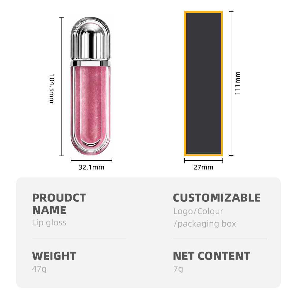 15-Color Ultra-shiny Lip Gloss Glitter with Metallic Finish High-Gloss Vegan