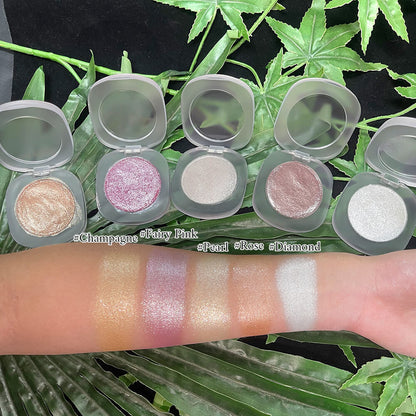 5 colors shimmer highlighter cream face brighten waterproof private label