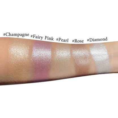 5 colors shimmer highlighter cream face brighten waterproof private label