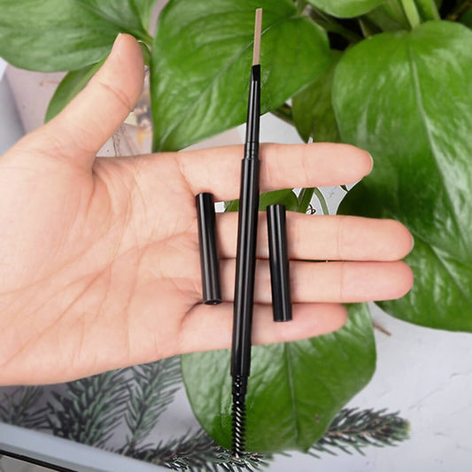 6 Color Eyebrow Pencil Waterproof High Pigmented Slim Triangle Pen Vegan