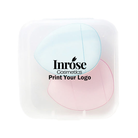 2 petites houppettes à poudre, éponges à maquillage, coussins d'air, houppettes à doigts pour crème