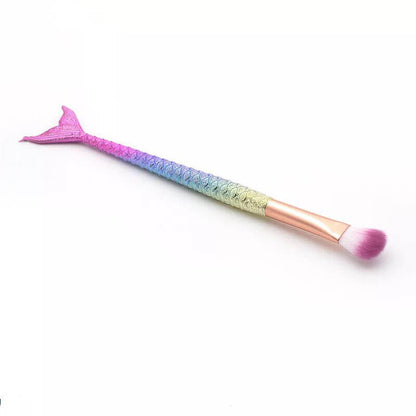 Mermaid makeup brush eyeshadow powder blush highlighter brushes