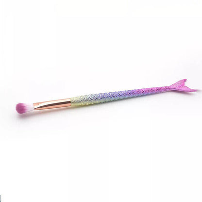 Mermaid makeup brush eyeshadow powder blush highlighter brushes