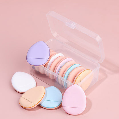 10 pcs small powder puff makeup sponge air cushion puff rectangle box