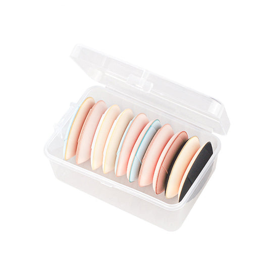 10 pcs small powder puff makeup sponge air cushion puff rectangle box