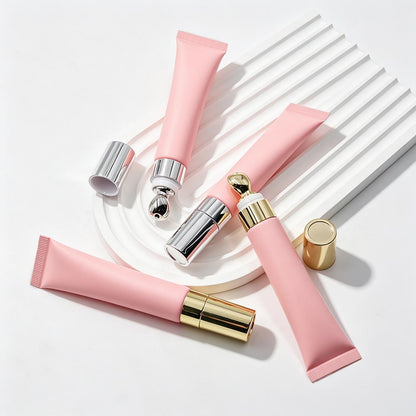 83-Color Peach Pink Lip Gloss Nude Shimmer High Shine Hydrating Massage Head