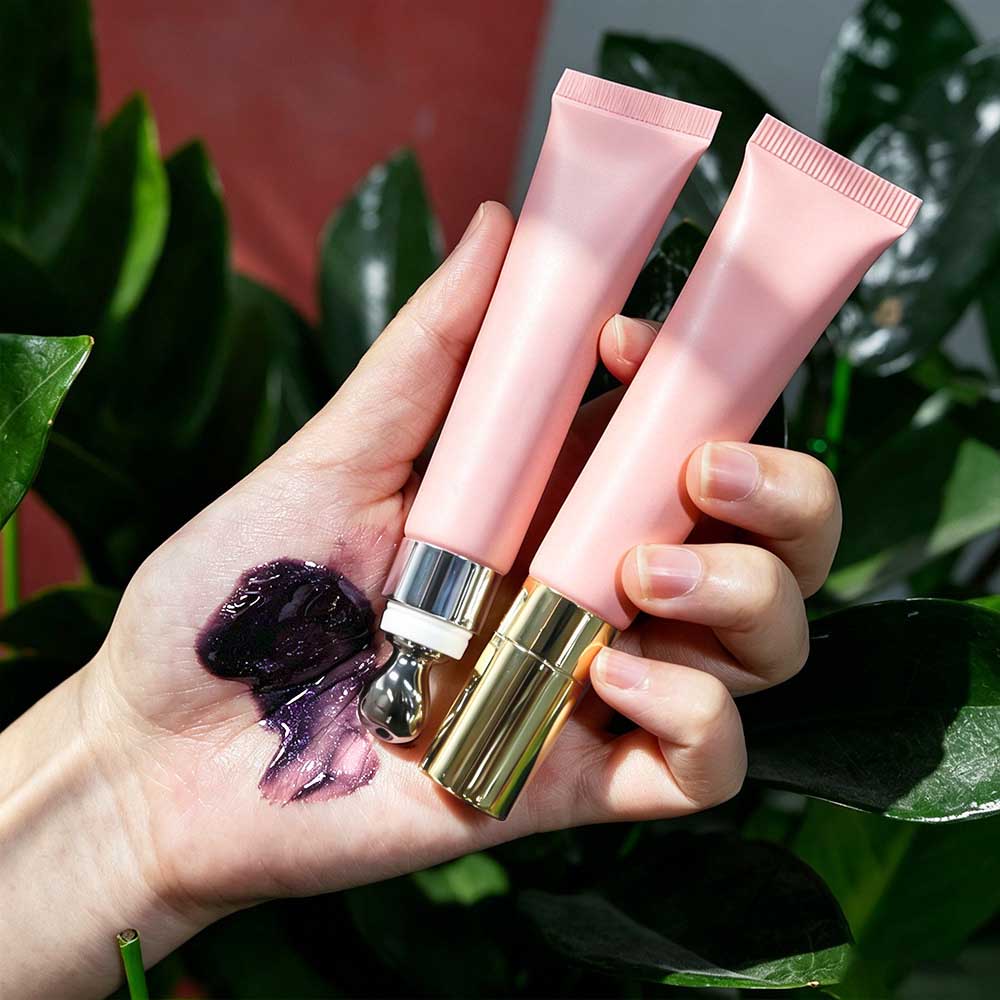 83-Color Peach Pink Lip Gloss Nude Shimmer High Shine Hydrating Massage Head