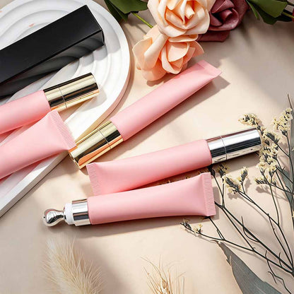 83-Color Peach Pink Lip Gloss Nude Shimmer High Shine Hydrating Massage Head
