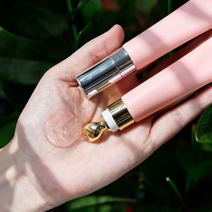 83-Color Peach Pink Lip Gloss Nude Shimmer High Shine Hydrating Massage Head