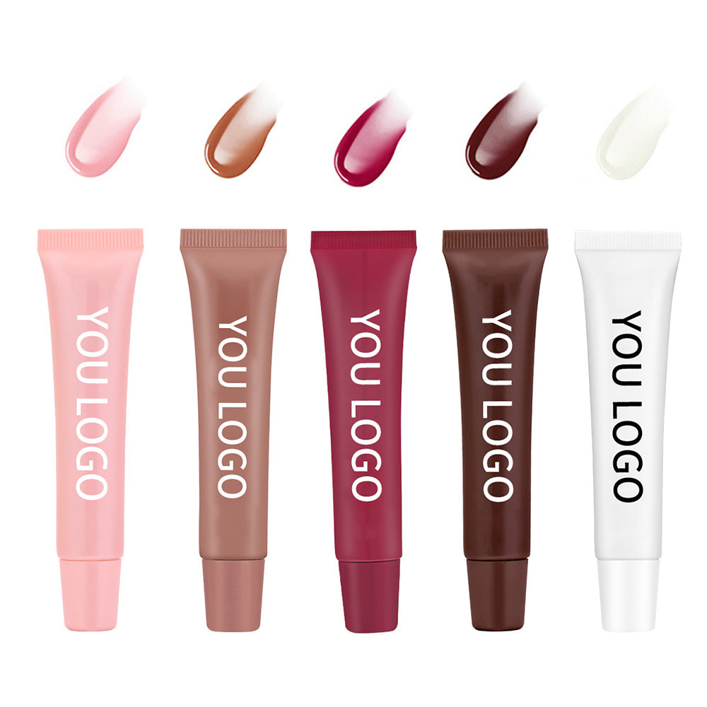 5-color Water-Glow Lip Gloss Moisturizing Shining Plump Lip Balm Long-Lasting 10ml