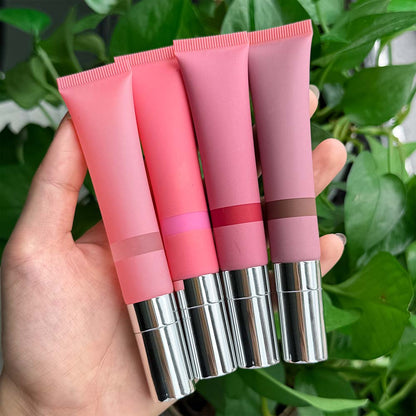 40-Color Nude Lip Gloss Moisturizing Pearl Shimmer Lip Glaze Non-sticky