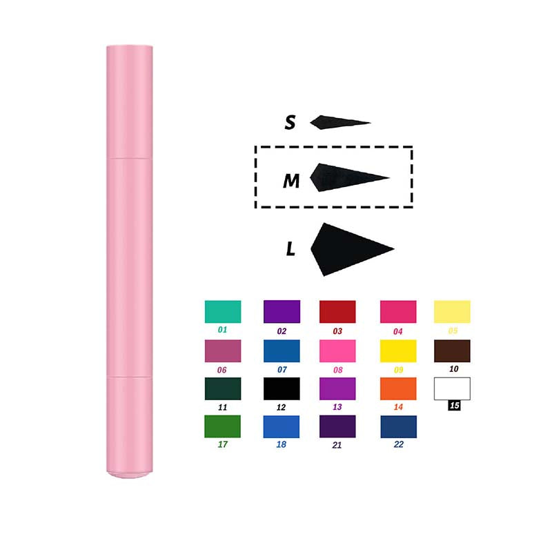 22 color liquid eyeliner eye stamp waterproof long lasting pink tube
