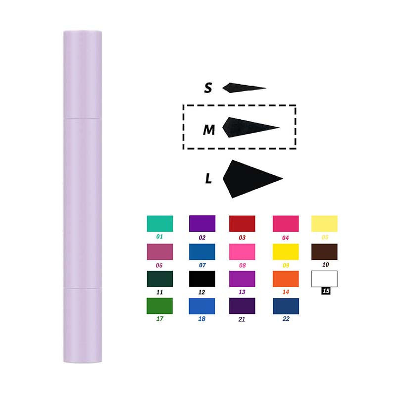 22 color liquid eyeliner eye stamp long lasting waterproof purple tube