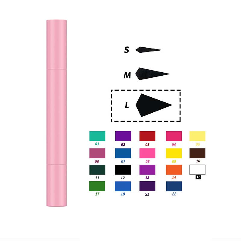 22 color liquid eyeliner eye stamp waterproof long lasting pink tube
