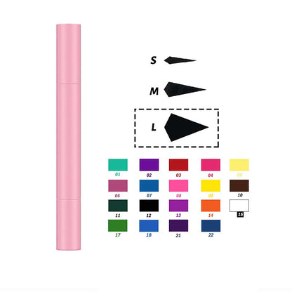 22 color liquid eyeliner eye stamp waterproof long lasting pink tube