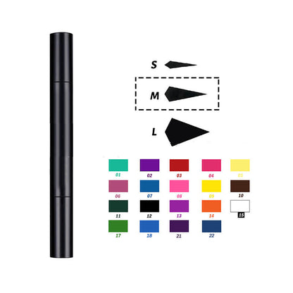 22 color liquid eyeliner eye stamp long lasting waterproof black tube