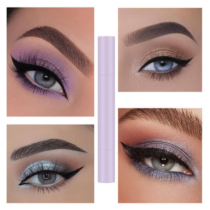 22 color liquid eyeliner eye stamp long lasting waterproof purple tube