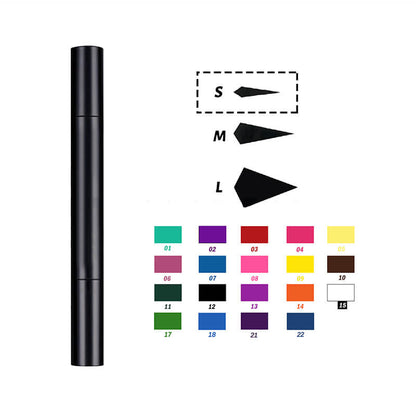 22 color liquid eyeliner eye stamp long lasting waterproof black tube