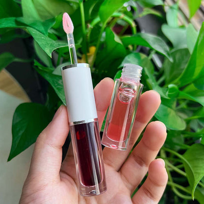 4-Color Tear-off Lip Gloss & Lip Oil Double-ended Waterproof Long Lasting