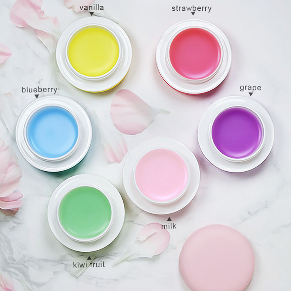 5 In 1 Lip Mask Moisturizing Exfoliation Lip Balm Hydrating Macaron Lip Care