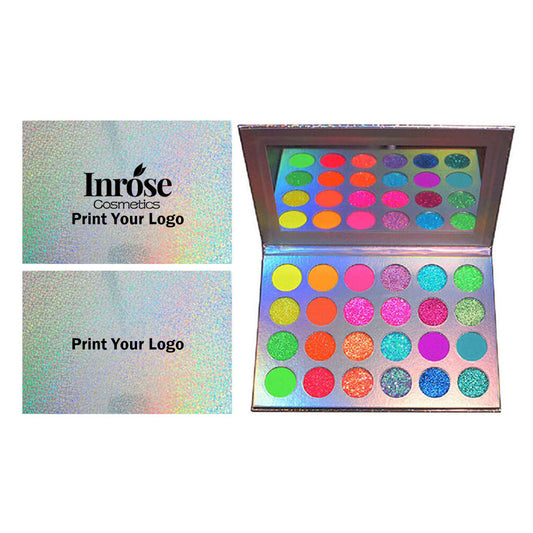 24 color eyeshadow palette light luminous waterproof vegan no logo
