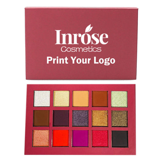 15 color eyeshadow palette waterproof high pigmented vegan