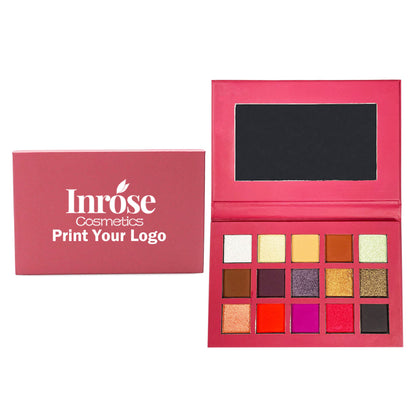 Paleta de sombras de ojos de 15 colores de alto pigmento