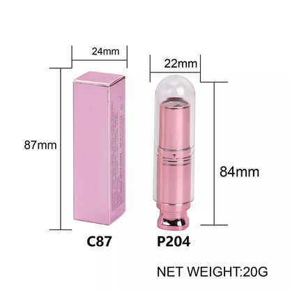 5 color flower lip balm temperature change color vegan