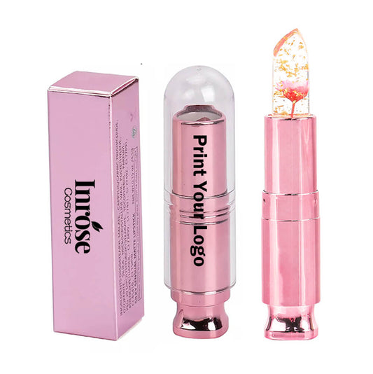 5 color flower lip balm temperature change color vegan