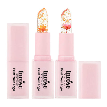 5 color lip balm flower lipstick color change hydrate long lasting